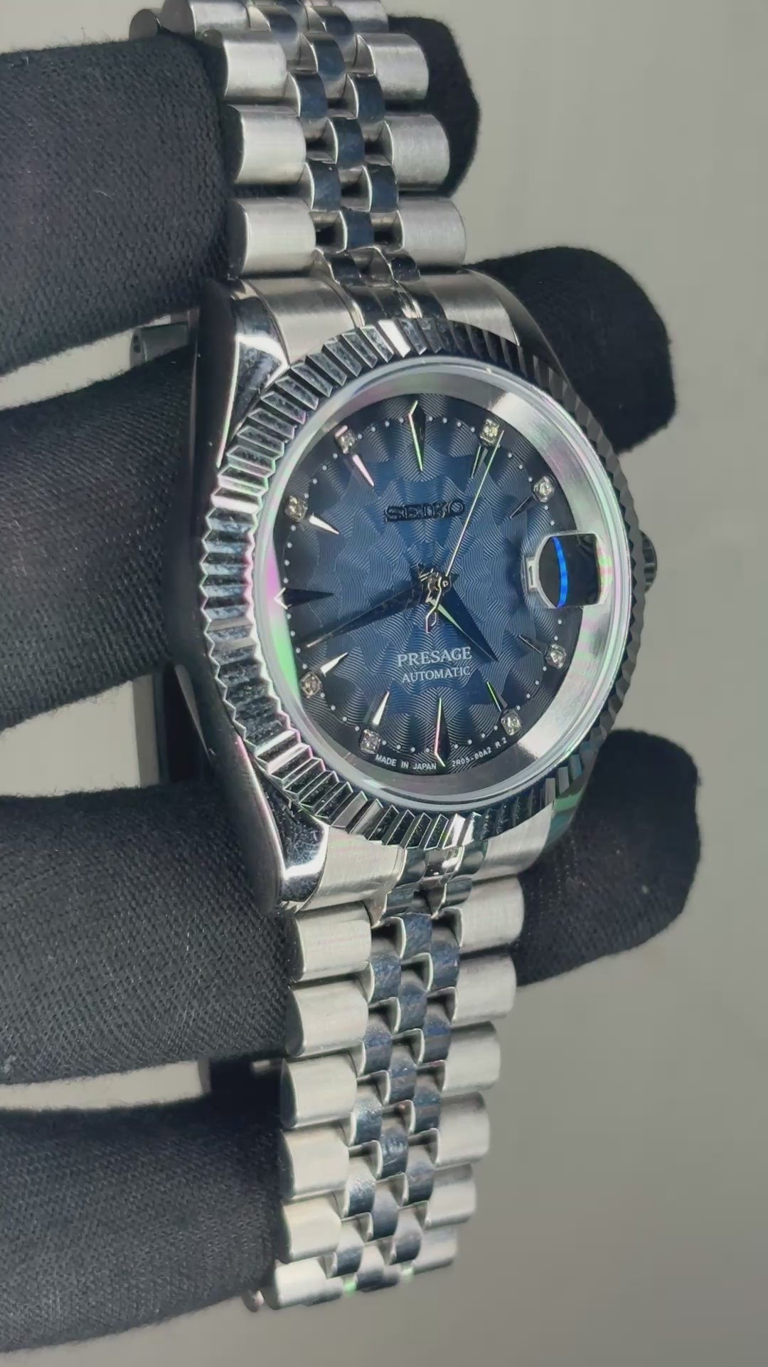 Seiko Presage Blue Dial (silver indices) Datejust