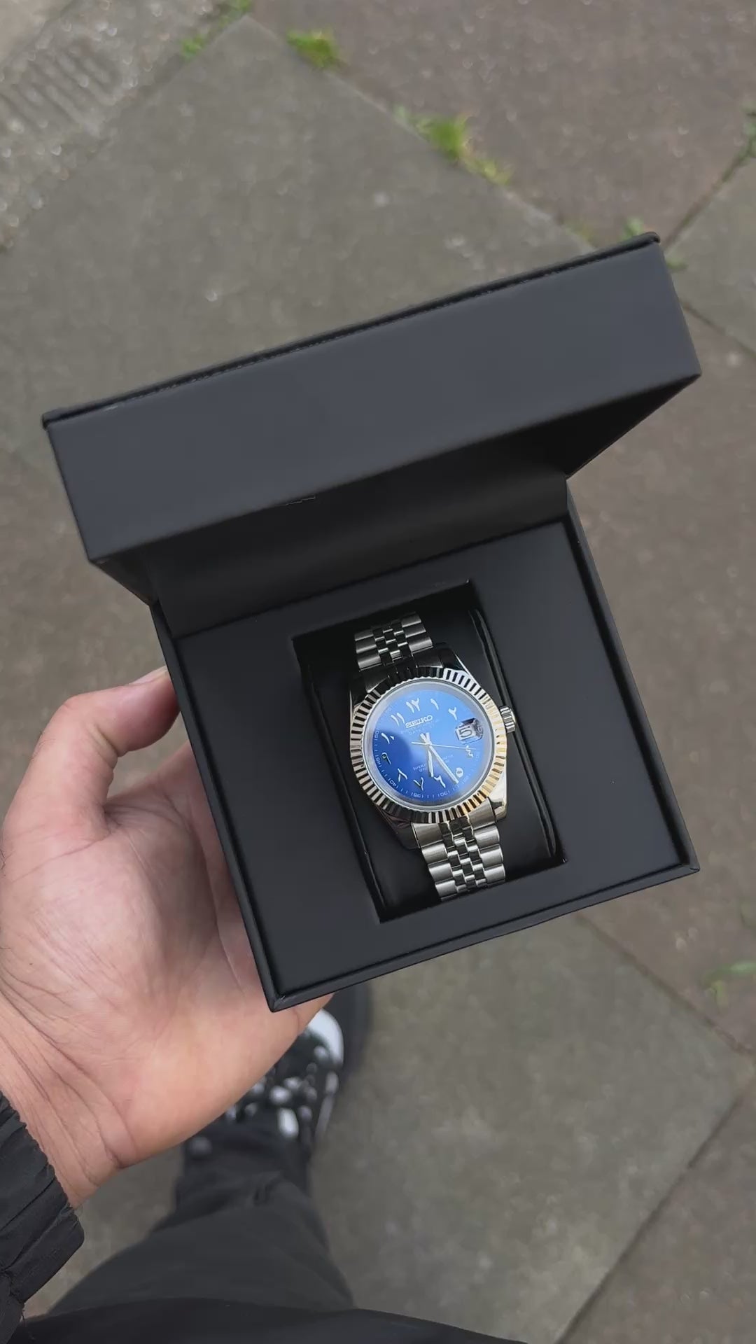 Seiko Dark Blue Arabic Datejust