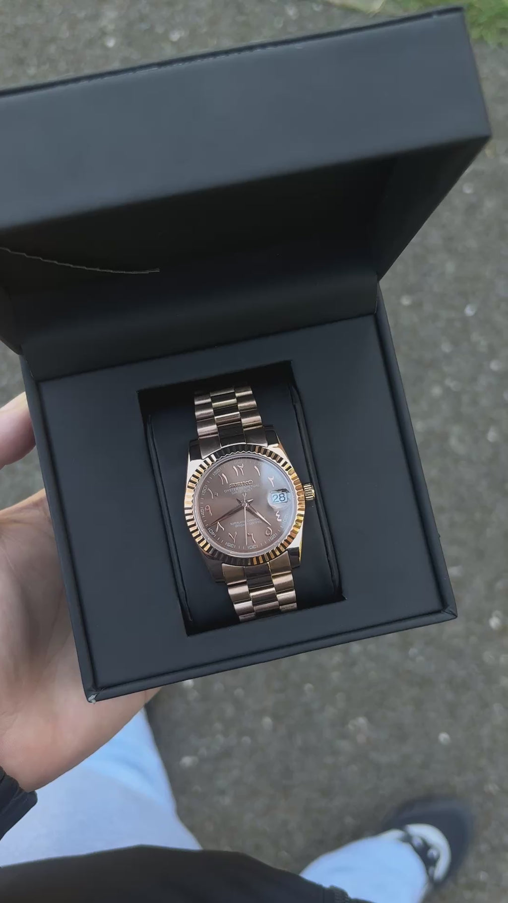 Seiko Chocolate Arabic Datejust