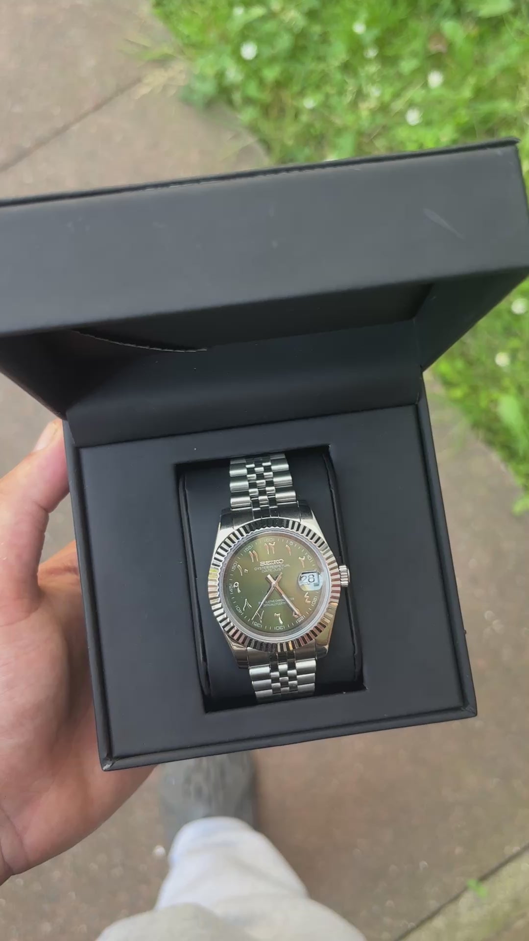 Seiko Olive Arabic Dial Datejust