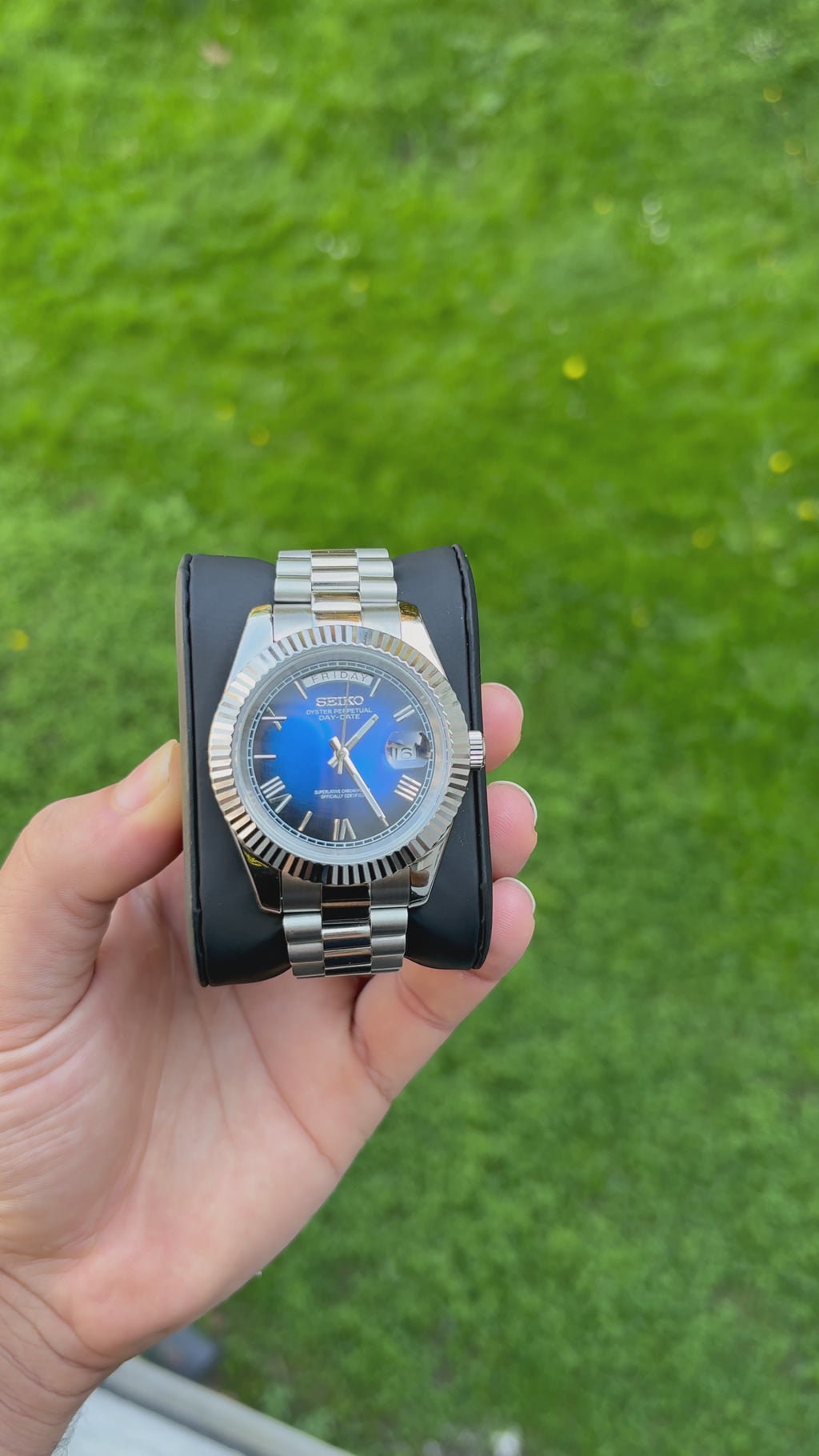 Seiko Blue Ombré Day-Date